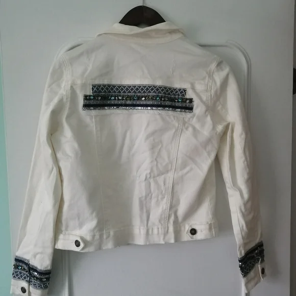 ESQUALO Jean Jacket with Sparkling Accents - Picture 7 of 10